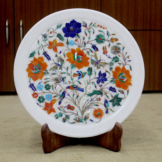 Marble Inlay art Decor plates and tray