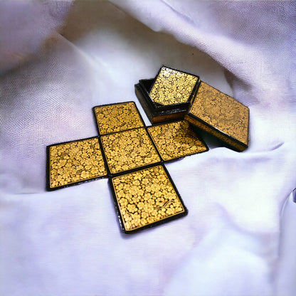 Antique Gold Stunning Coasters  Set Of 6 - Best gift idea
