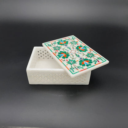 Handmade marble jewelry box