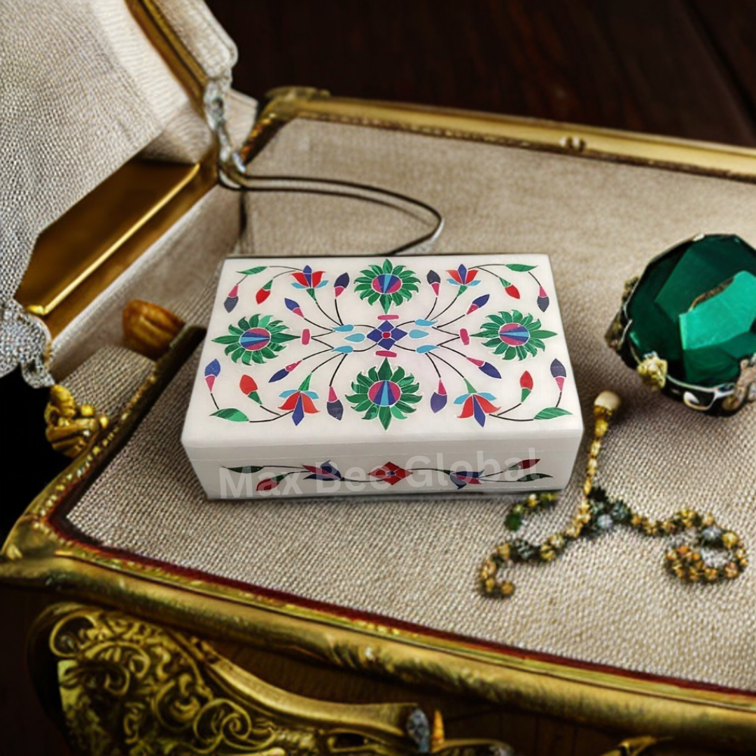 Handmade marble jewelry box