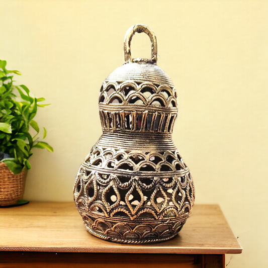 Dhokra Table Top Hanging Mini Lattu Lamp