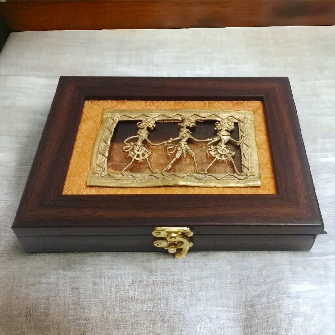 Dhokra jewellery box