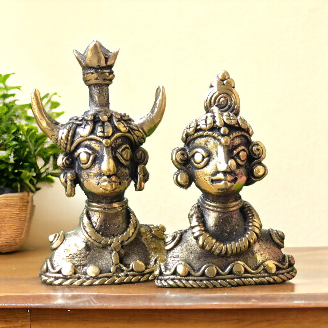 Brass Tribal Couple