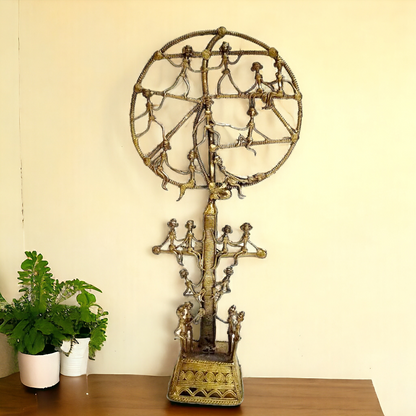 Brass Tribal Tree Decor