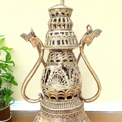 Dhokra Brass Hanging or Tabletop Lantern