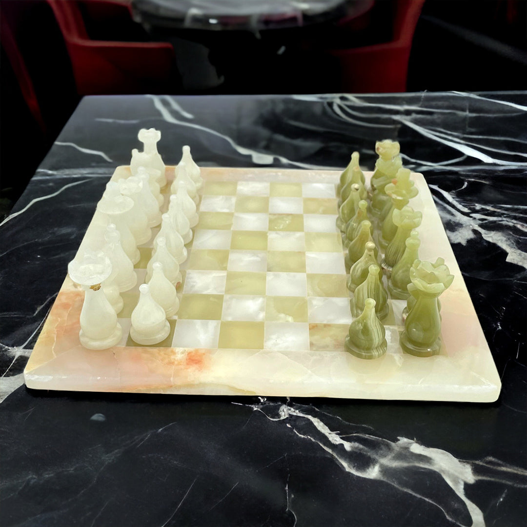 Luxury Onyx Chess Set 10 Inch