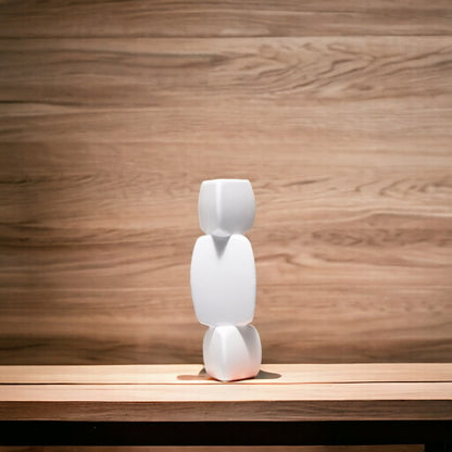 Unique Abstract White Vase