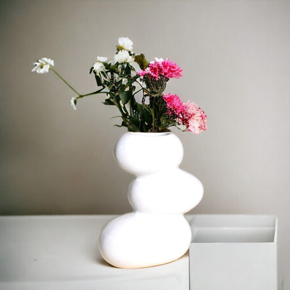 Stone-Shaped Ceramic Vase