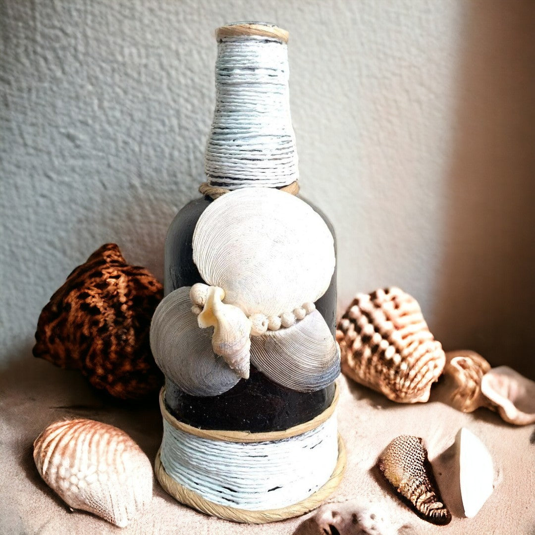 Handmade Seashell Bottle