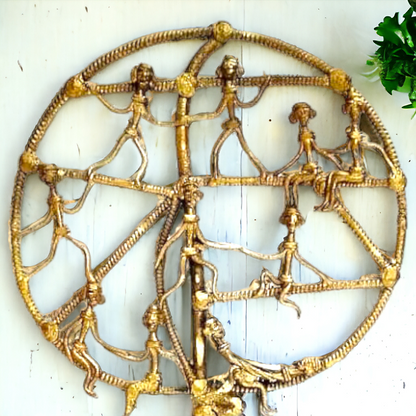 Brass Tribal Tree Decor